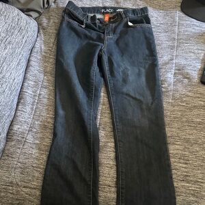 Place Women's Dark Blue Boot Cut Jeans